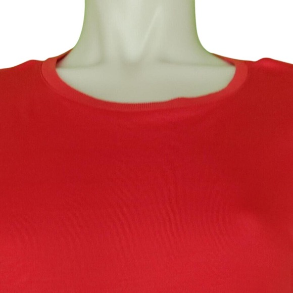 NWT $740 Alexander Mcqueen red 100% silk dress. IT  XL US L - Picture 4 of 11